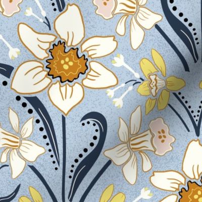 Art Nouveau Daffodils