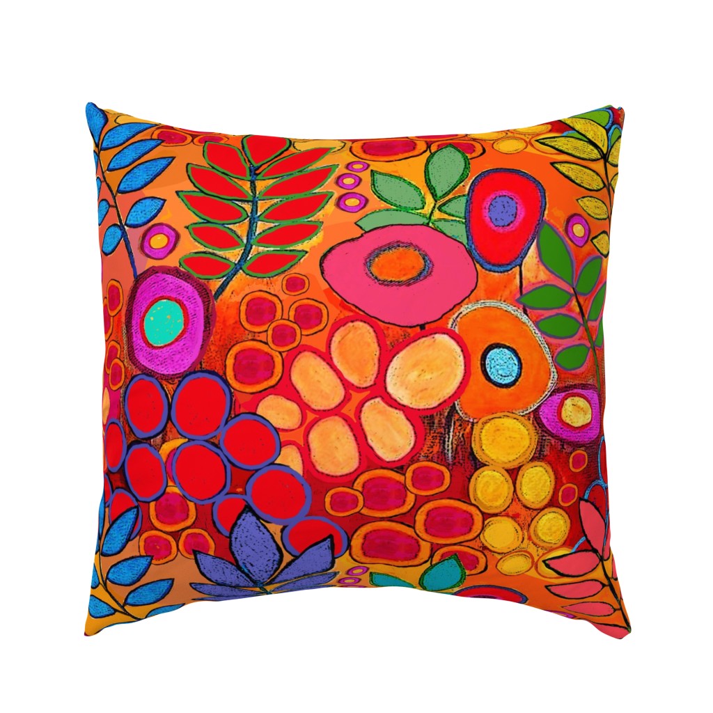  AZ Garden Flowers - Orange Red - Design 12293464