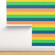 Multicolored Pop Dot Stripes