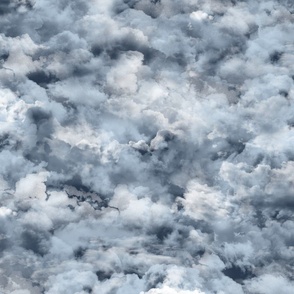 Cosy Navy Blue Fog Clouds