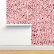 Large Scale - Hybrid Paisley or Loops - Tightly Scattered - Strawberry Milkshake Ombre