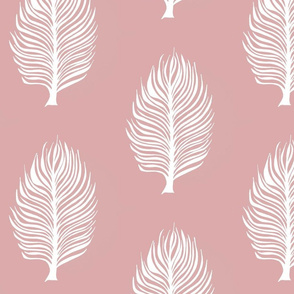 pink and white leaf