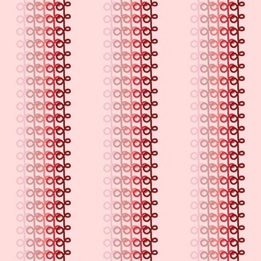 Large Scale - Vertical Loopy Lines - Strawberry Milkshake Ombre