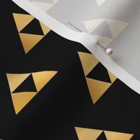 Tri Angle Force, Gold on Black