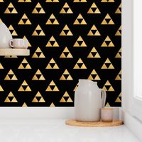 Tri Angle Force, Gold on Black