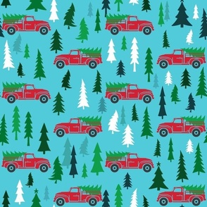 Christmas Trees And Trucks