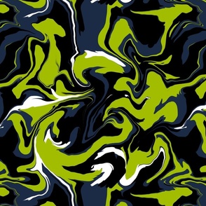 Skunk Stripe - Swirl Abstract