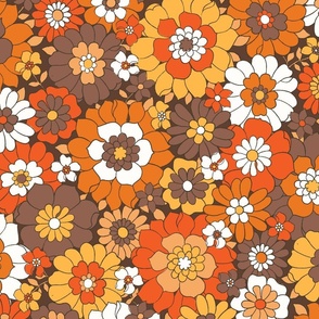 Avery Retro Floral Fall - extra large scale