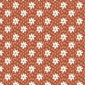 Daisy field / Terracotta / Medium scale