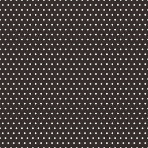 Polka Dot Black and Cream 6x6