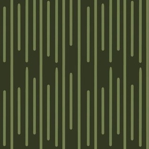 Stagger Stripes | Olive Green