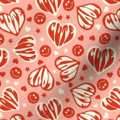  Groovy Valentines  Love 70s Pattern