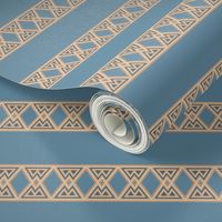 Blue with Wheat Color Frieze Stripe © Gingezel™ 2012