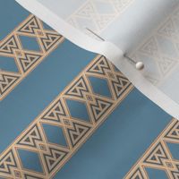 Blue with Wheat Color Frieze Stripe © Gingezel™ 2012
