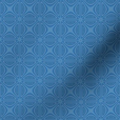 Blue Crisscross Geometric © Gingezel™ 2012