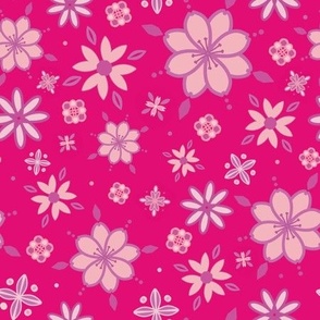 Cherry Blossoms // Hot Pink // Large