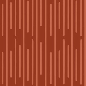 Stagger Stripes | Terracotta