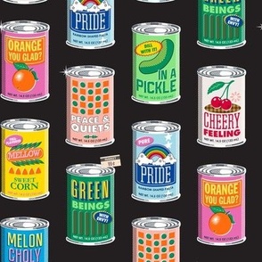 Canned Mood (Black) || punny canned food