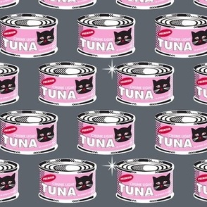 Hot Tuna (Licorice and Bubblegum) || black cats on tuna cans