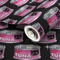 Hot Tuna (Black) || black cats on tuna cans