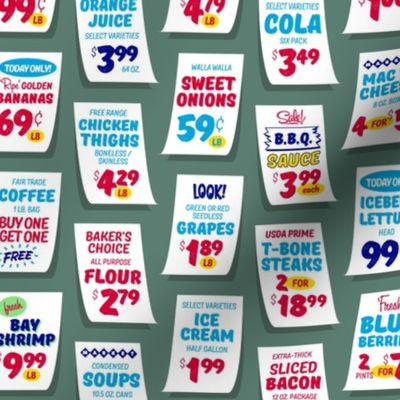 Weekly Specials (Wintergreen) || grocery store sale posters