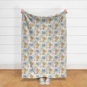 Cosy Blue garden , Petal solids 