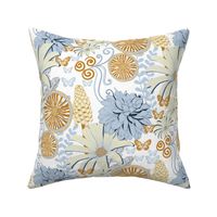 Cosy Blue garden , Petal solids 