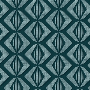 PRISM - TEXTURED WHITE ON TEAL 