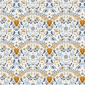 Deers%2c_rabbits%2c_butterflies%2c_and_birds_surrounded_by_botanicals_in_scandinavian_blue_and_gold