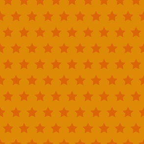 Modern Christmas Stars in orange