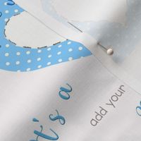 It's a boy! Embroidery template