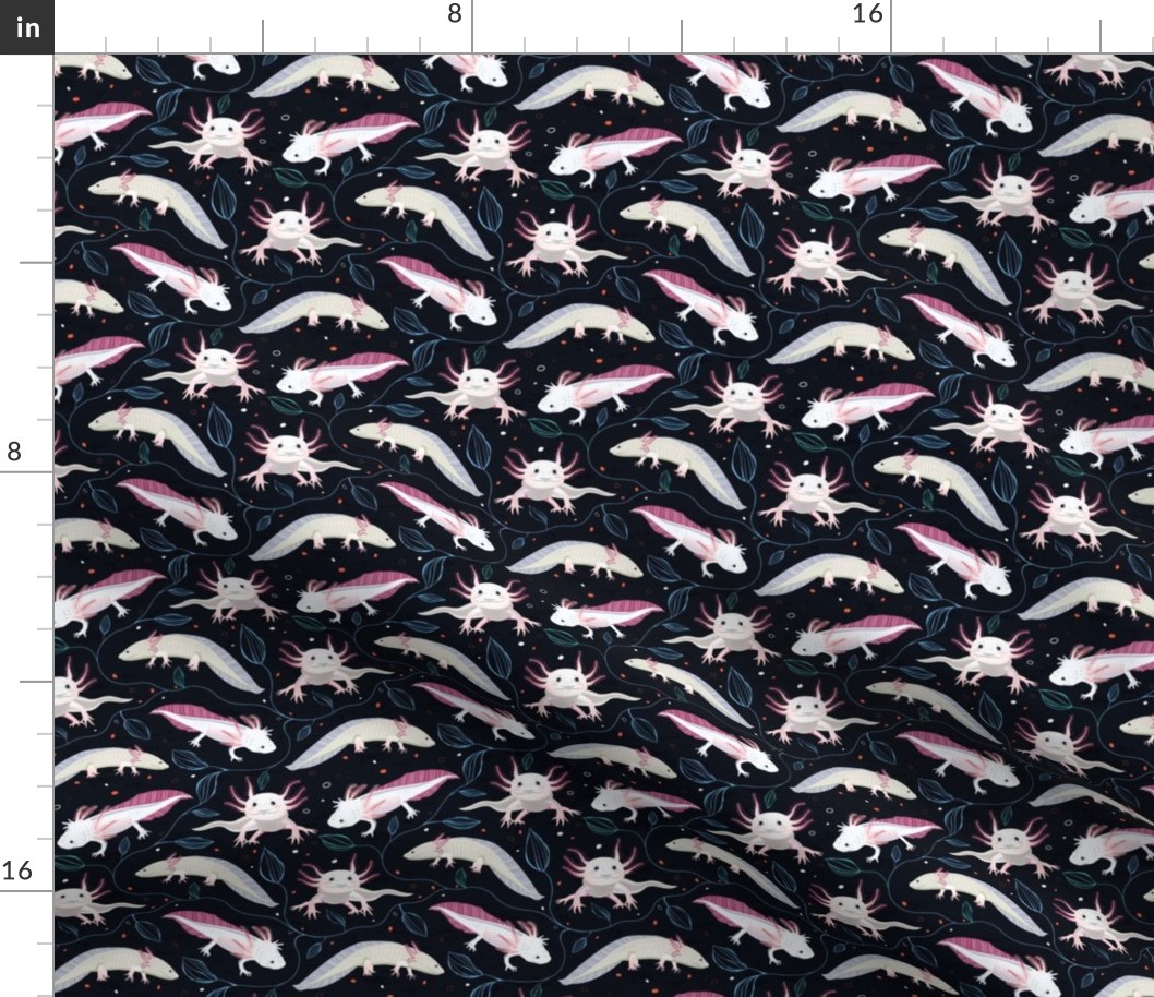 Pattern with Axolotls / smaller scale