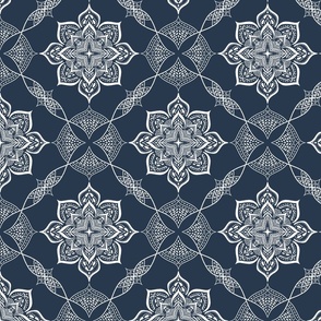 Cozy Mandala - Navy jumbo