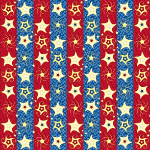 Embroidered_Swirling_and_Twirling_Stars_on_Stripes_B_red_blue_fill