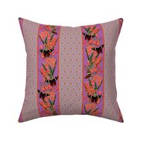 ORCHID AND LILY STRIPE - TERRACE GARDEN COLLECTION (MULBERRY)