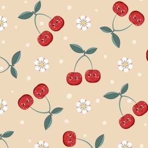 Cheerful cherries pattern