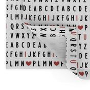 Small / ABCs I Love You - Valentine's Day