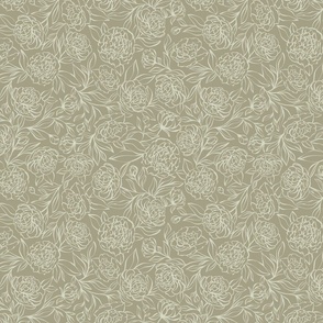 Peony Garden - Dry Sage - medium