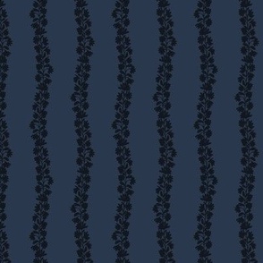 Wary Stripe in Navy and Black