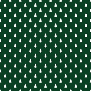 White Christmas Tree Icons on White Medium