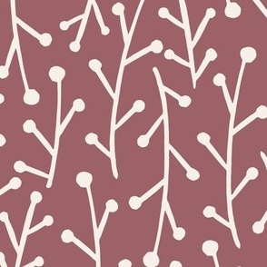 Large Twig Branches Boho Mauve