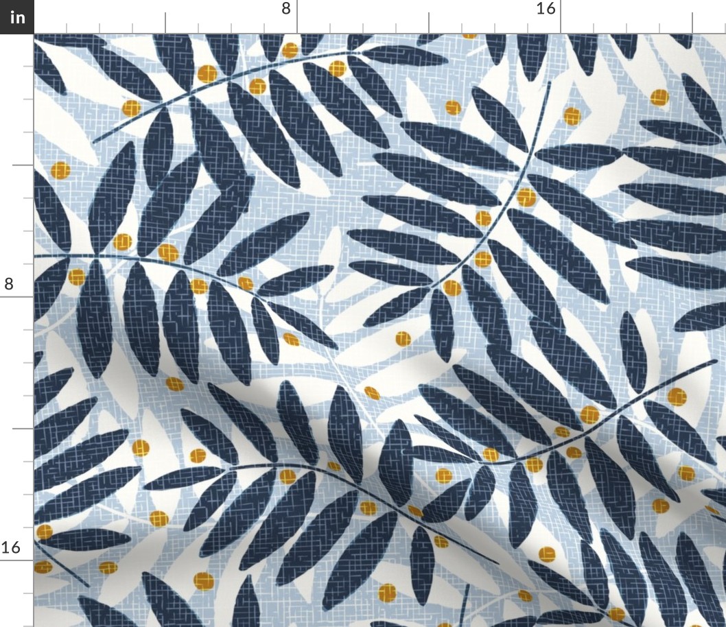 Fraxinus berries XL wallpaper scale by Pippa Shaw