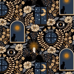 Cozy_indoor_floral_with_candle_light%2c_night_sky_%26_mystical_cat__-_medium