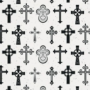 Designer Crosses Fabric, Wallpaper and Home Decor | Spoonflower