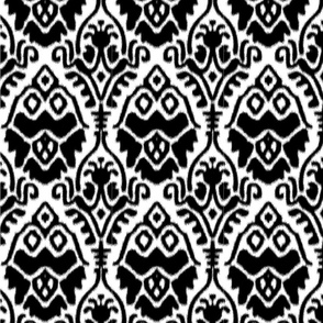 Black and White Ikat