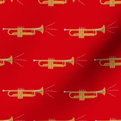 Trumpets on Red