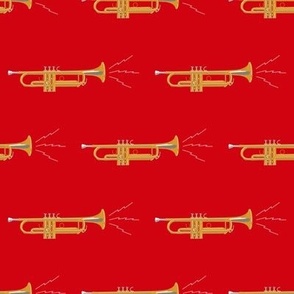 Trumpets on Red
