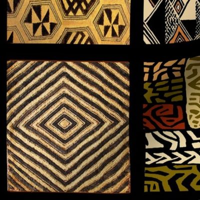 African Tribal Textiles Patchwork  - Design 12301428