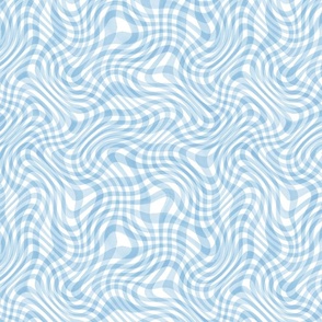 Abstract trendy wavy striped watercolor pattern