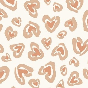 Wild Hearted - Cream, Beige & Peach Medium - Hufton Studio